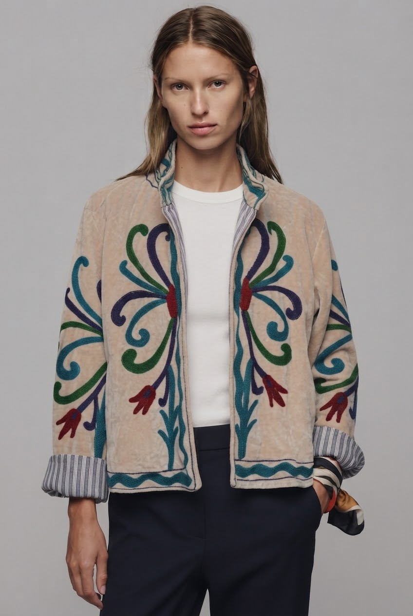 Jacket embroidery