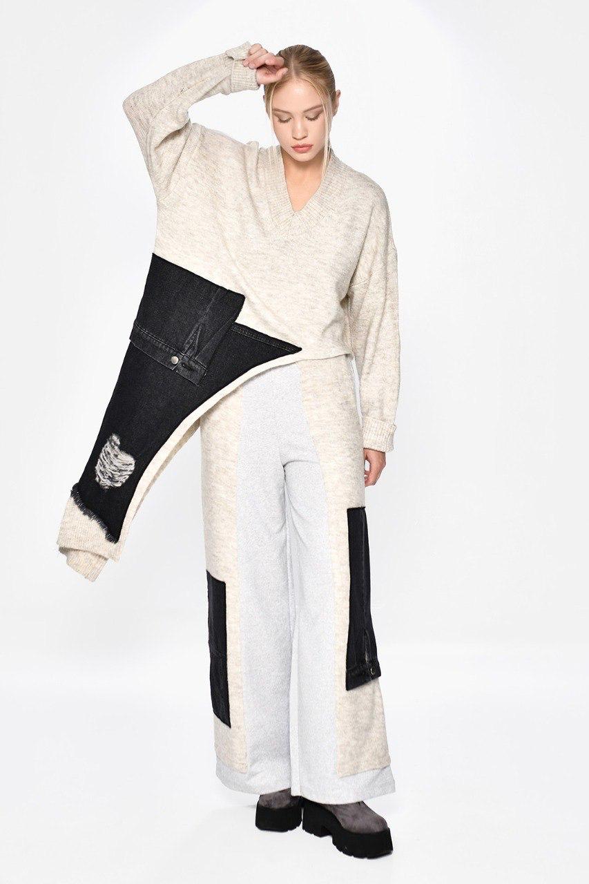 Knit side pullover Dq