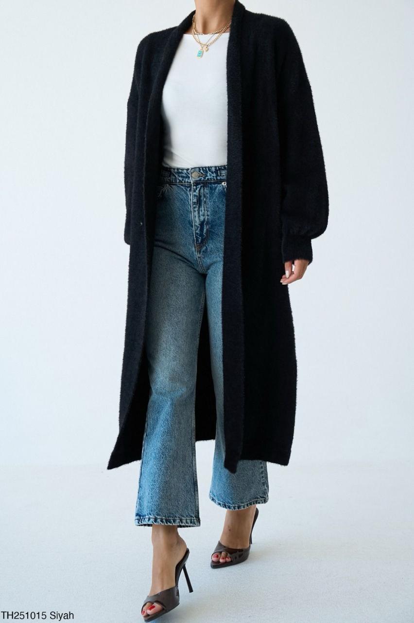 Black Fur Cardigan