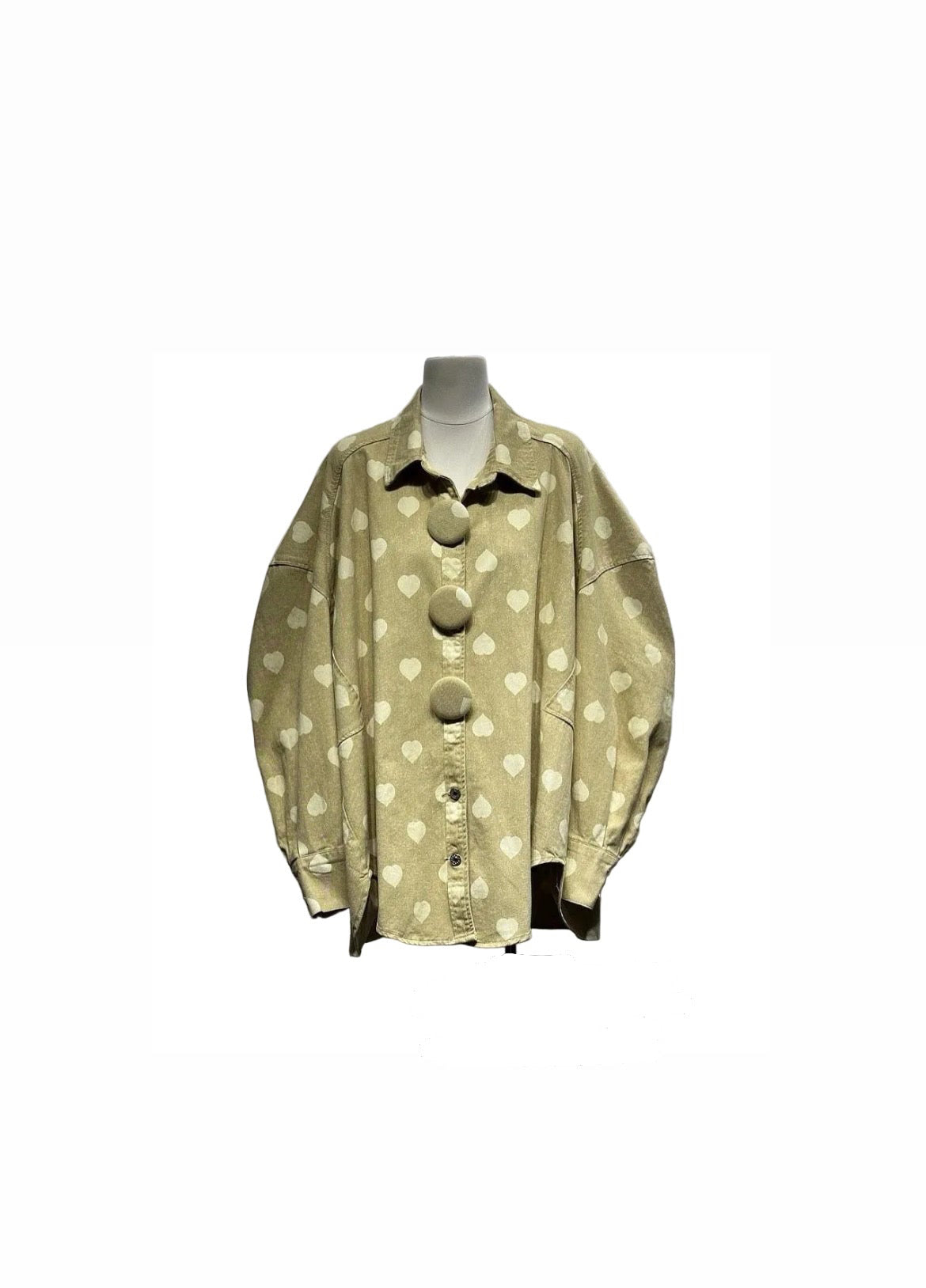 Shirt beige heart