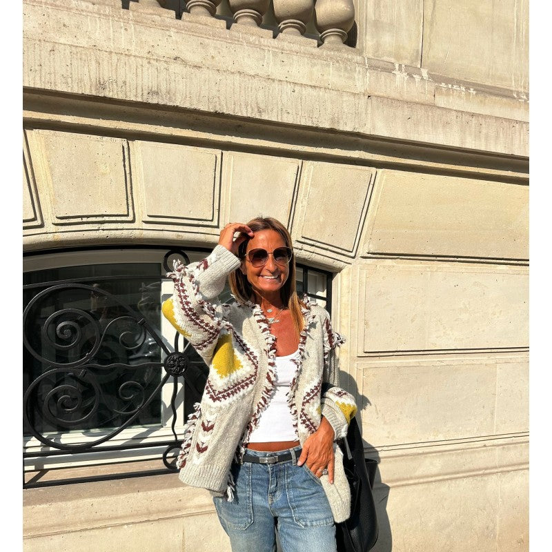 Cardigan fringes boho