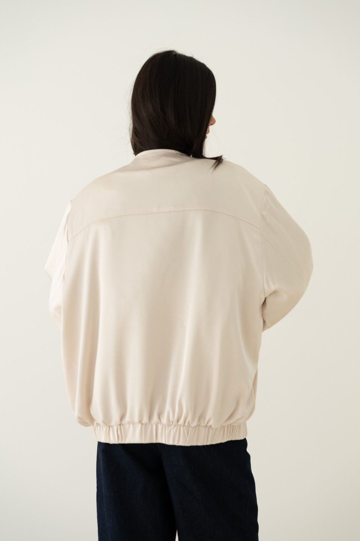 Blazer jacket offwhite mix wool