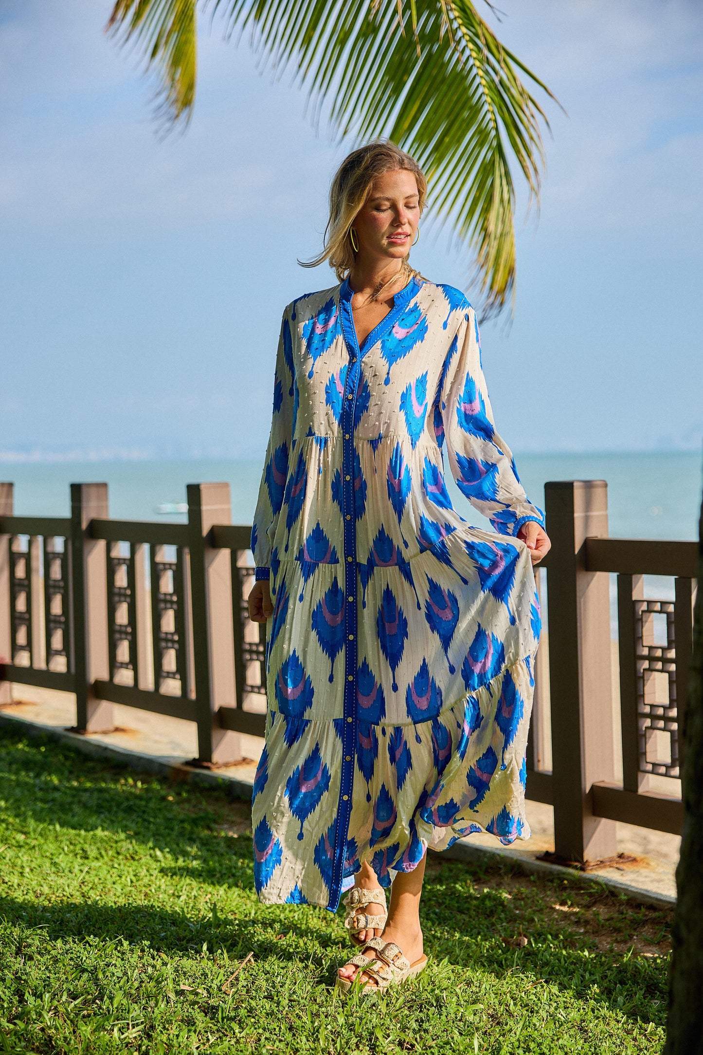 Dress Floral Blue