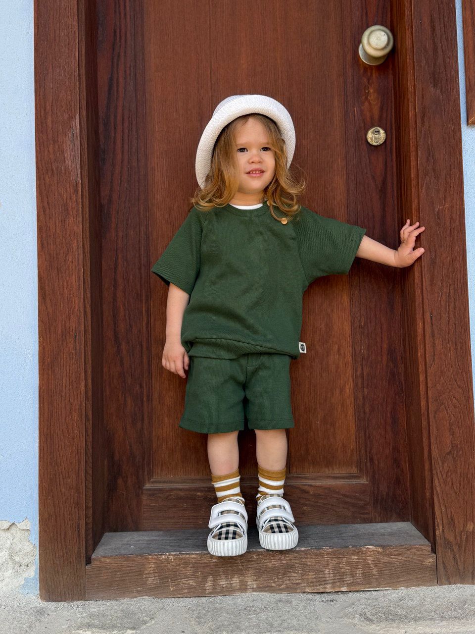 Uni-sex Green Cotton Set