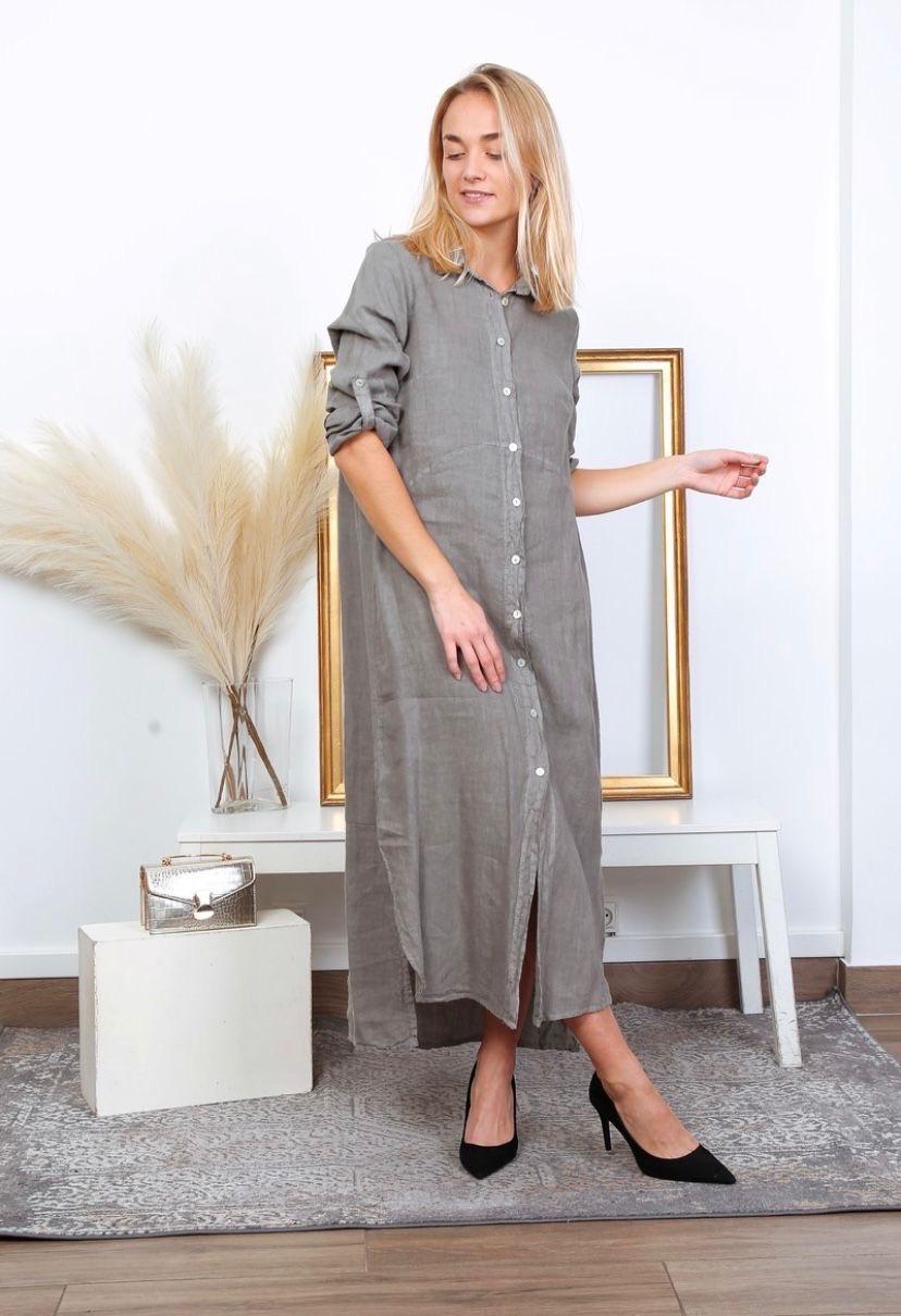 Linen Shirt Dress