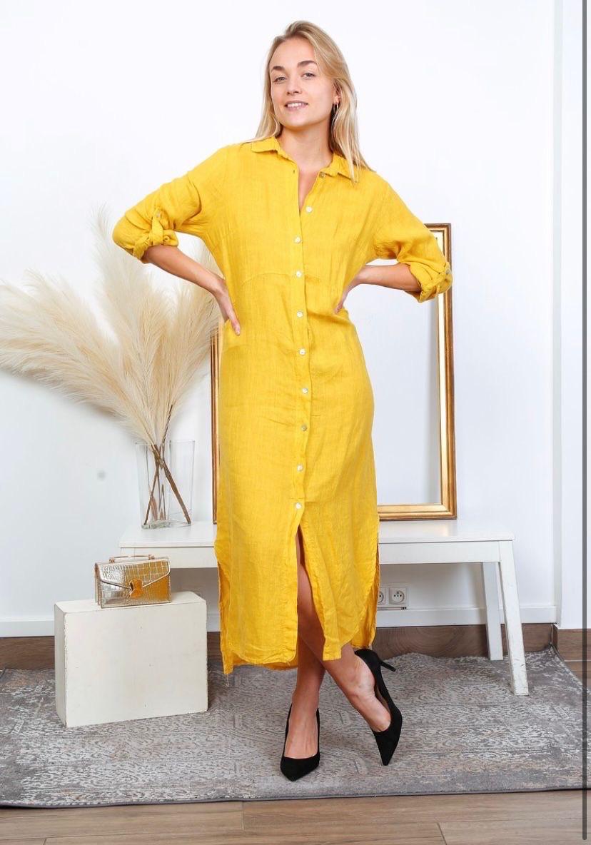 Linen Shirt Dress