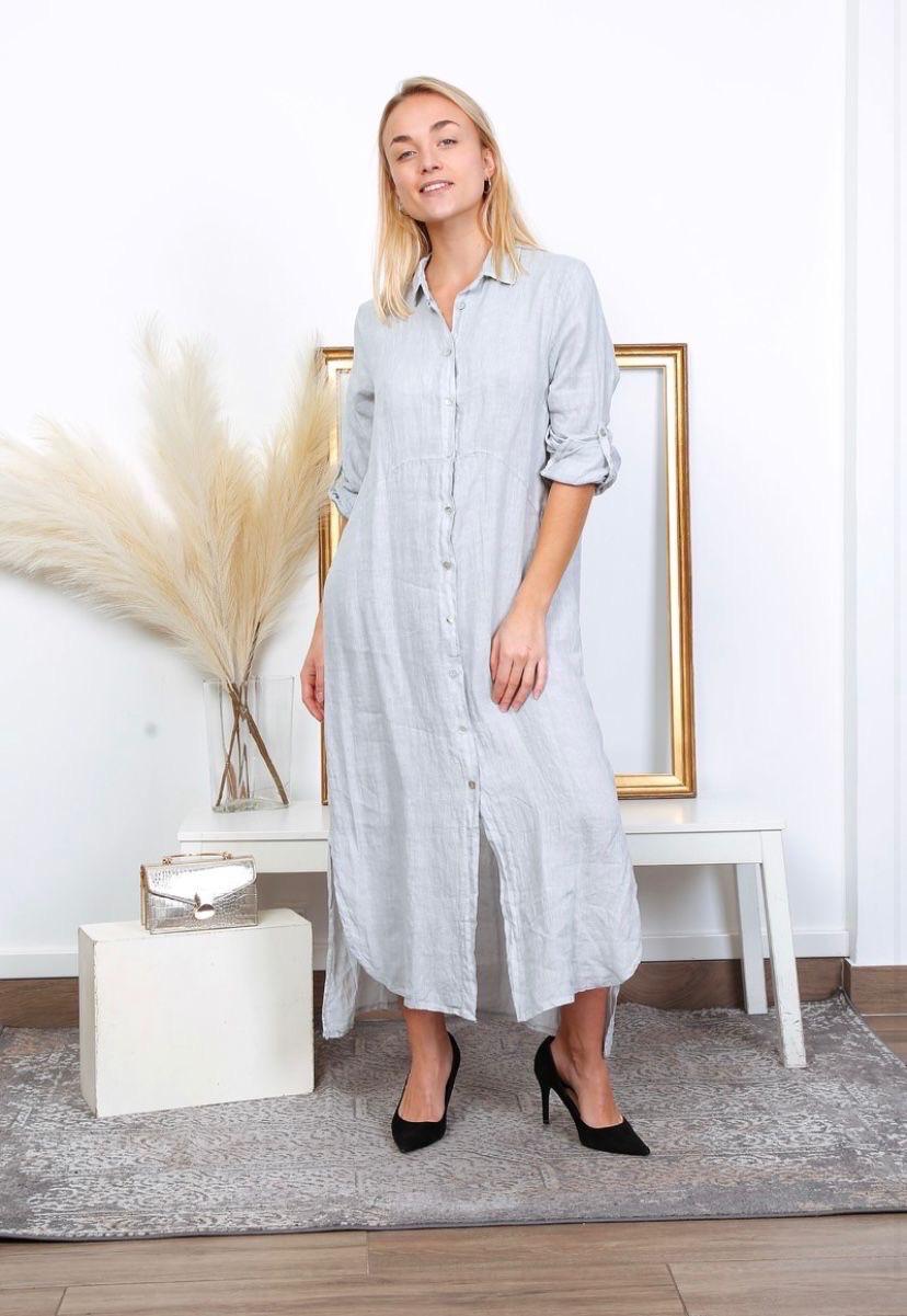 Linen Shirt Dress