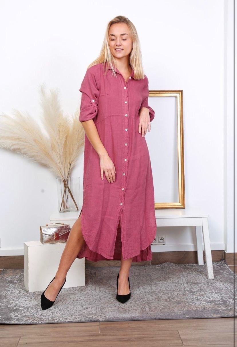 Linen Shirt Dress