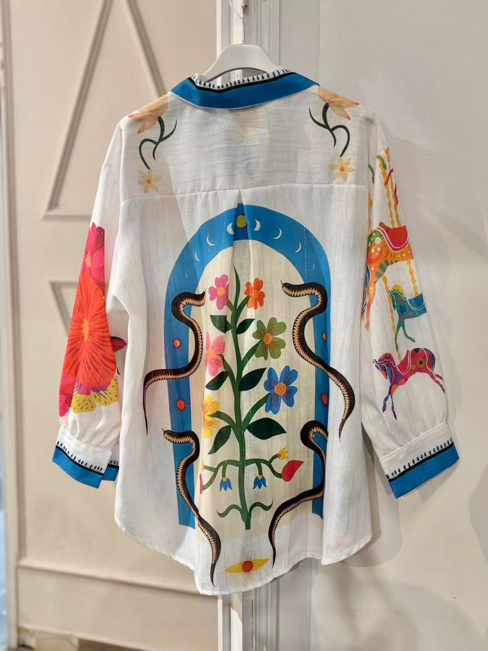 Chemise Snake Pattern