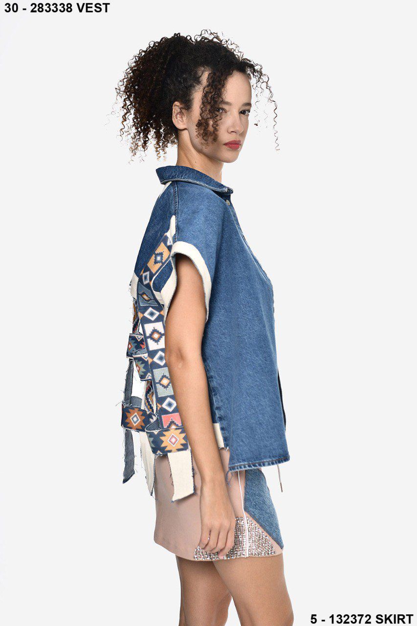 Jacket Vest Open Back