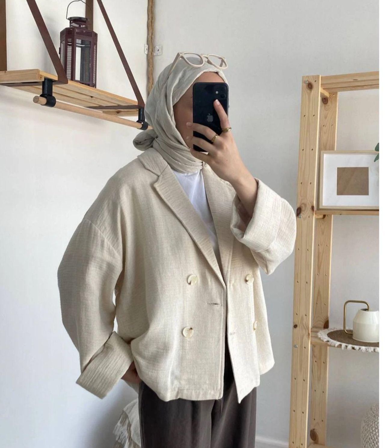 Jacket Beige Linen