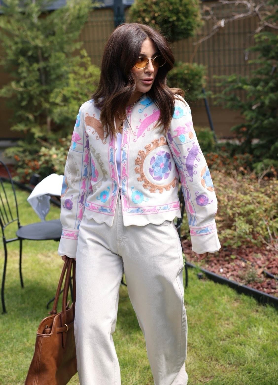 Jacket Embroidery Pink