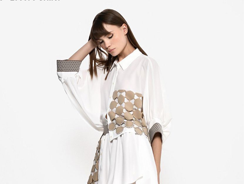 Shirt Shiffon Circles