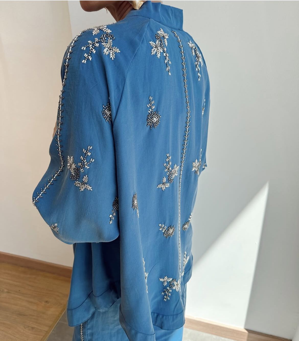 Set Embroidery Blue