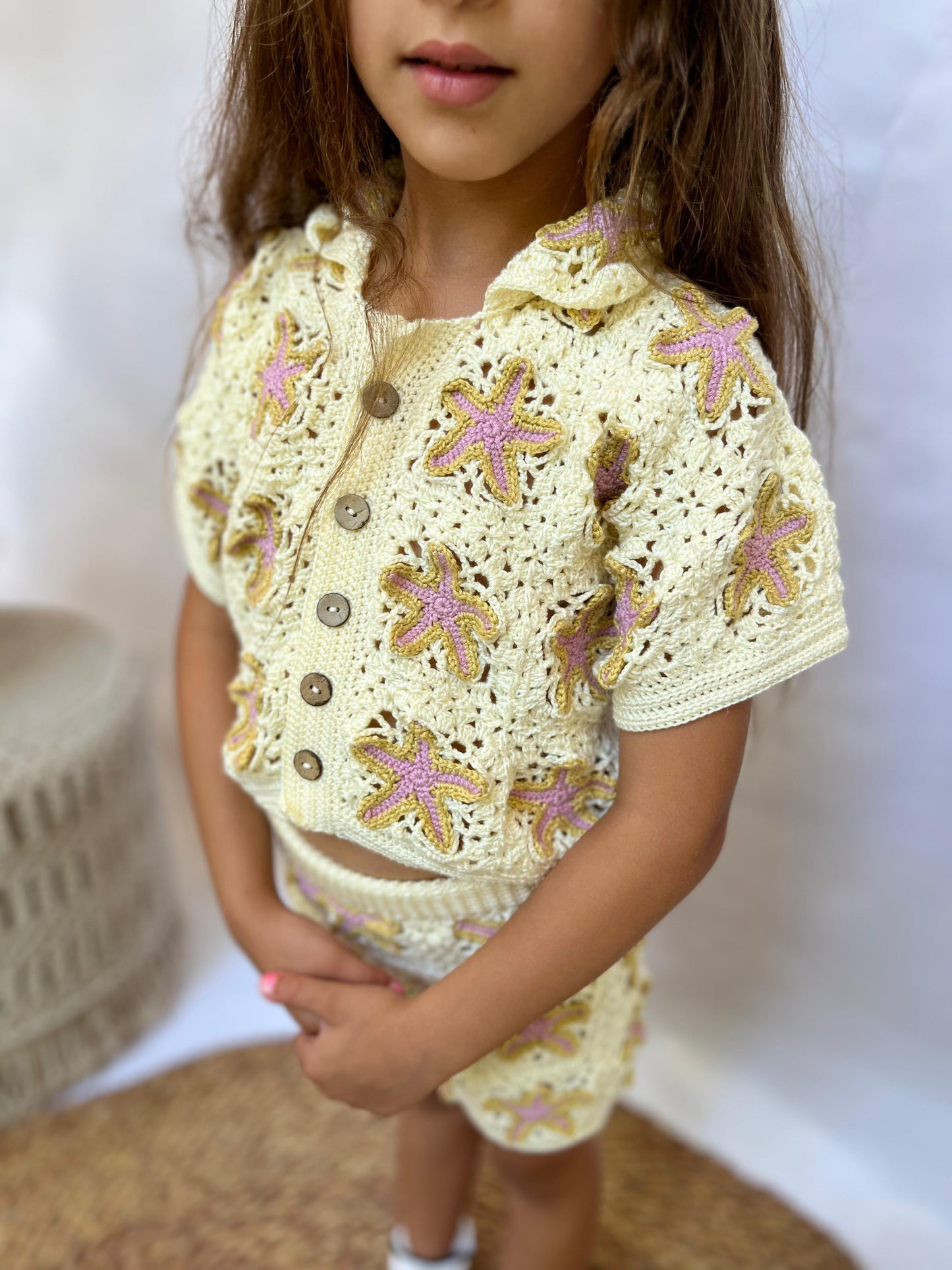 Handmade Starfish Girls Set 100% Pure Cotton