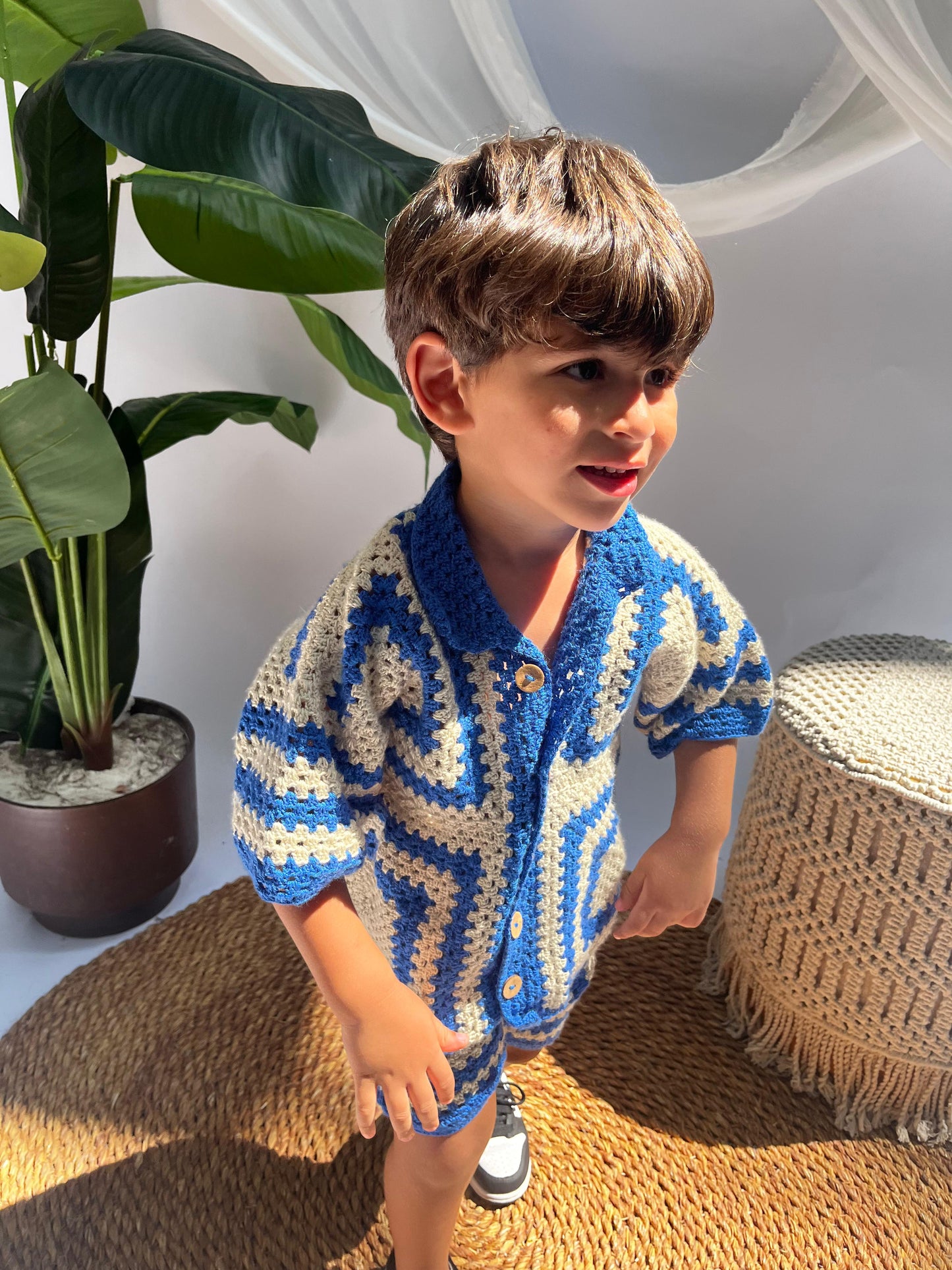 Blue Crochet Set