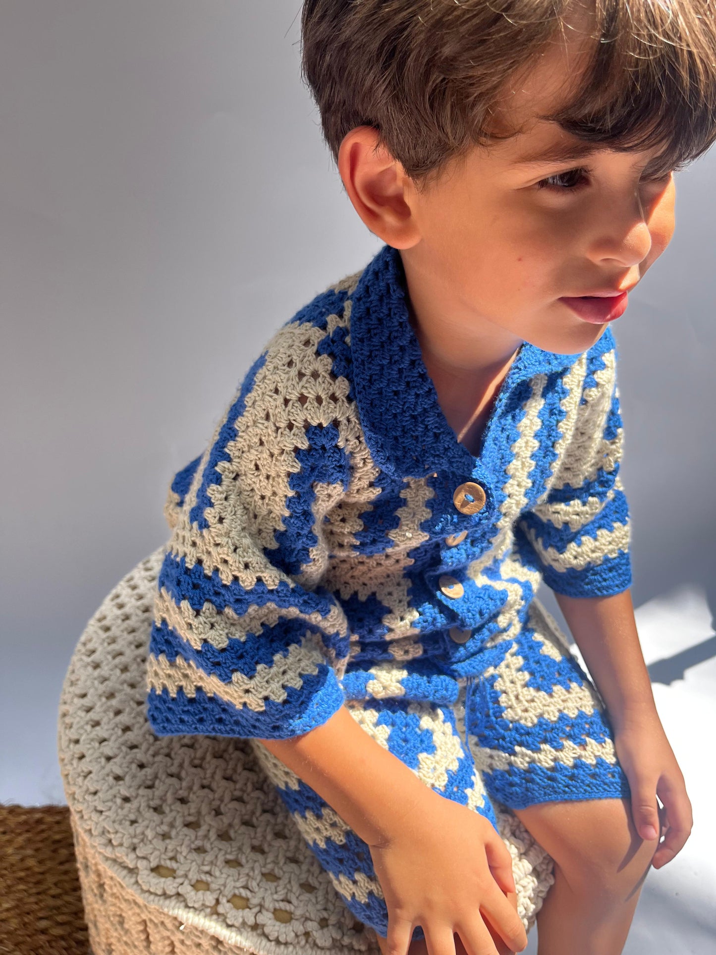 Blue Crochet Set