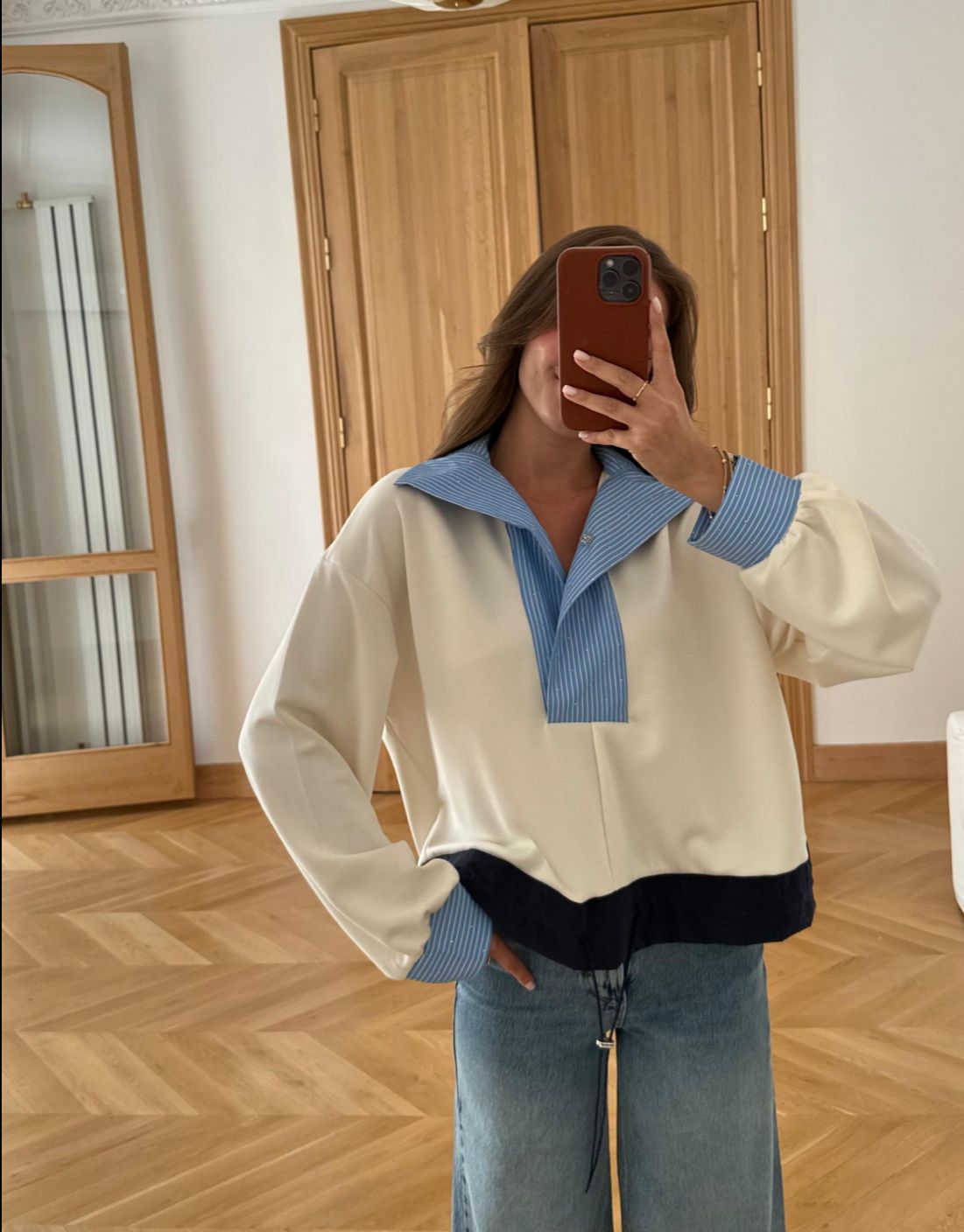 Sweater Striped Shirt