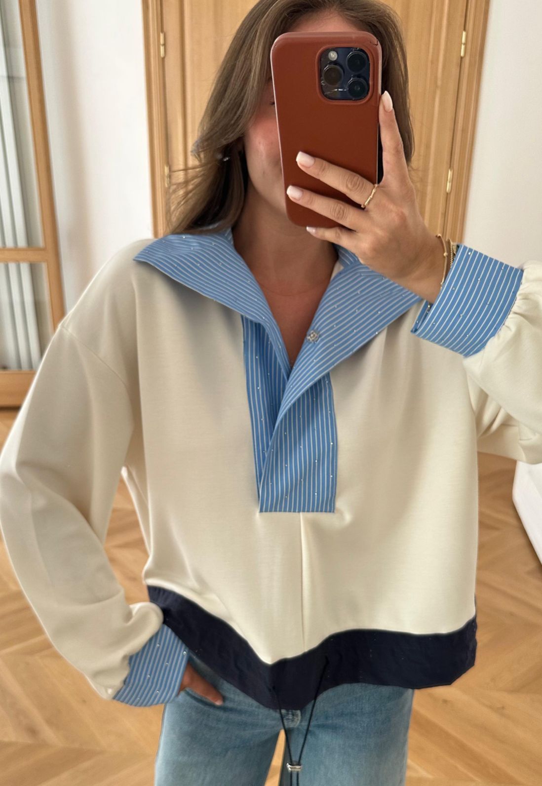 Sweater Striped Shirt