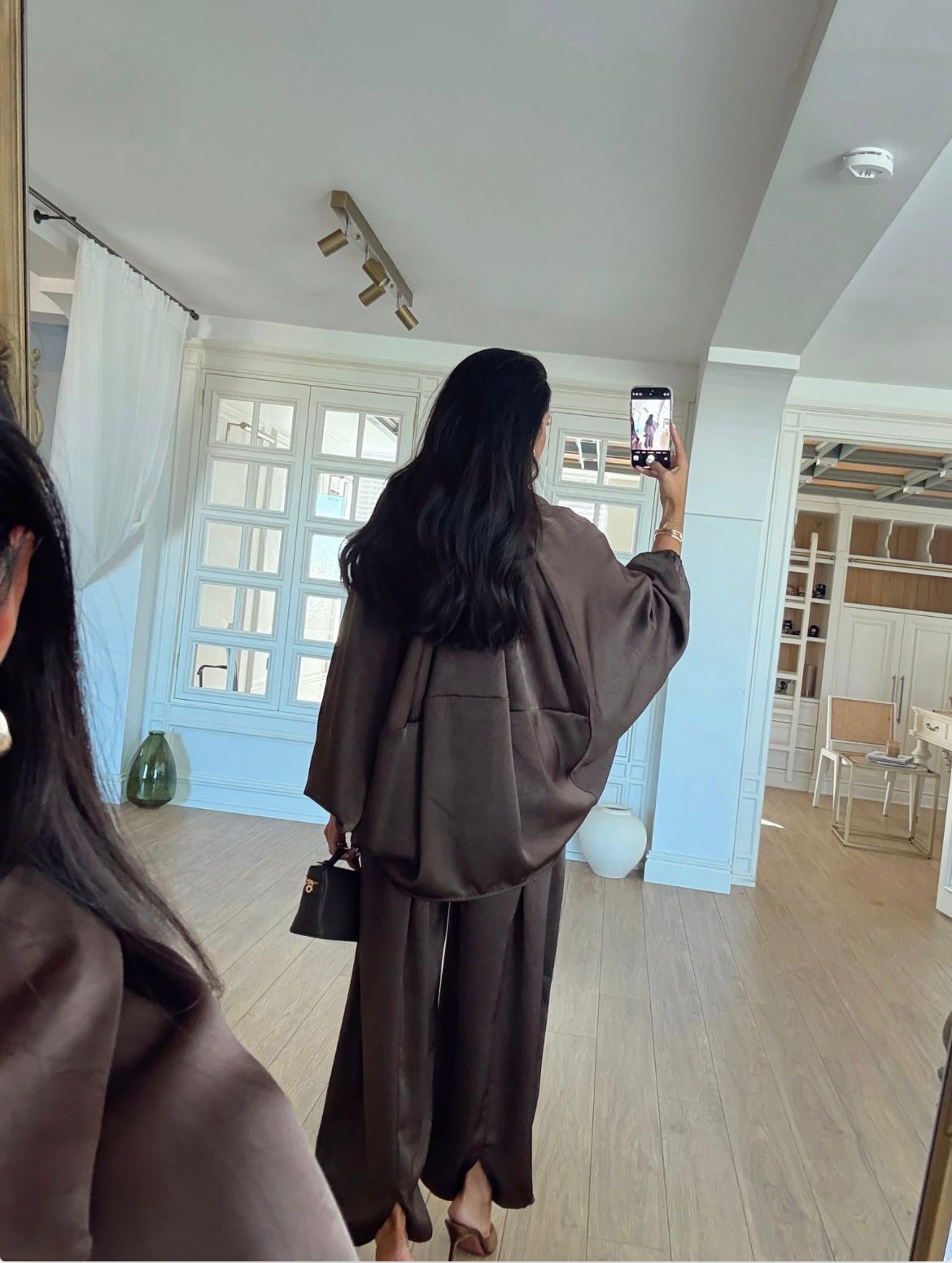 Brown Set Silk