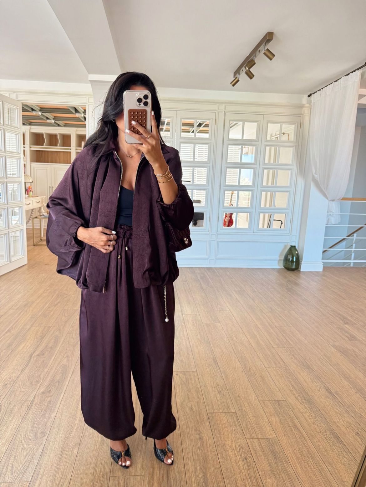 Burgundy Set Silk
