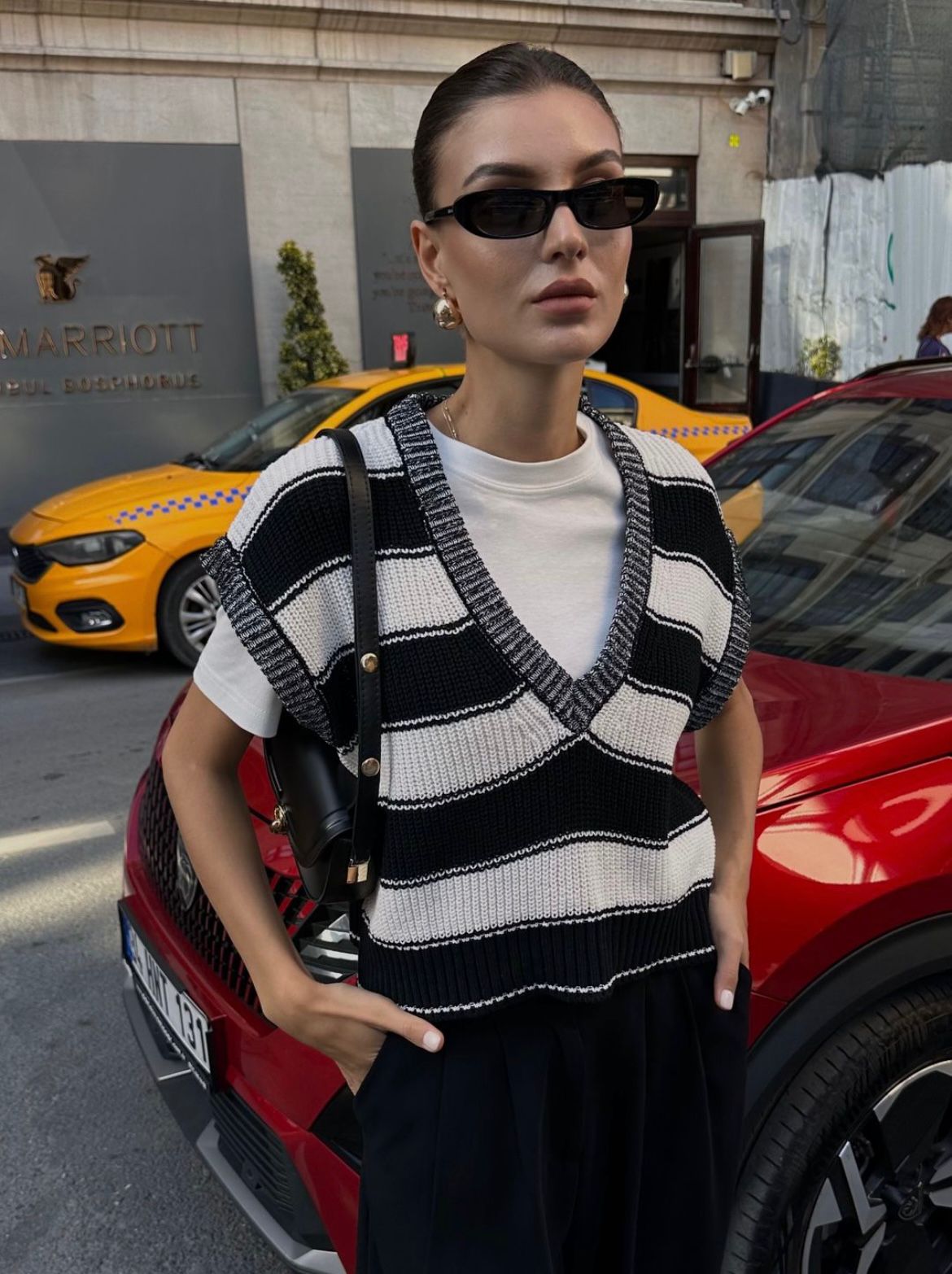 Striped V Knit