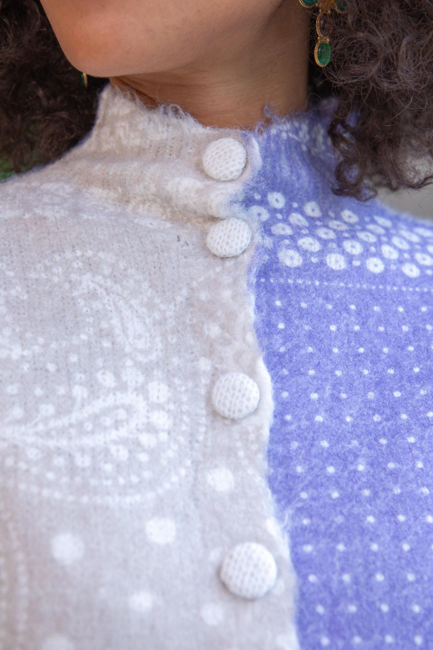 Blue Bandana Knit