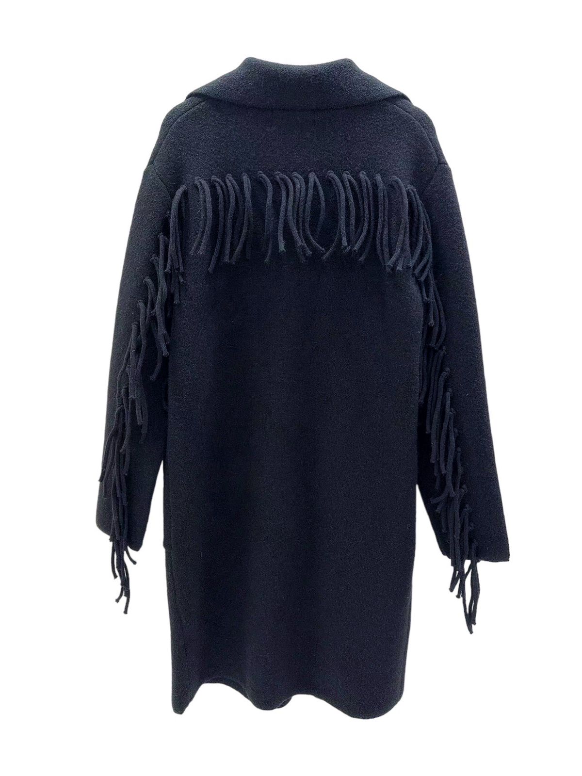 Black Fringes Coat