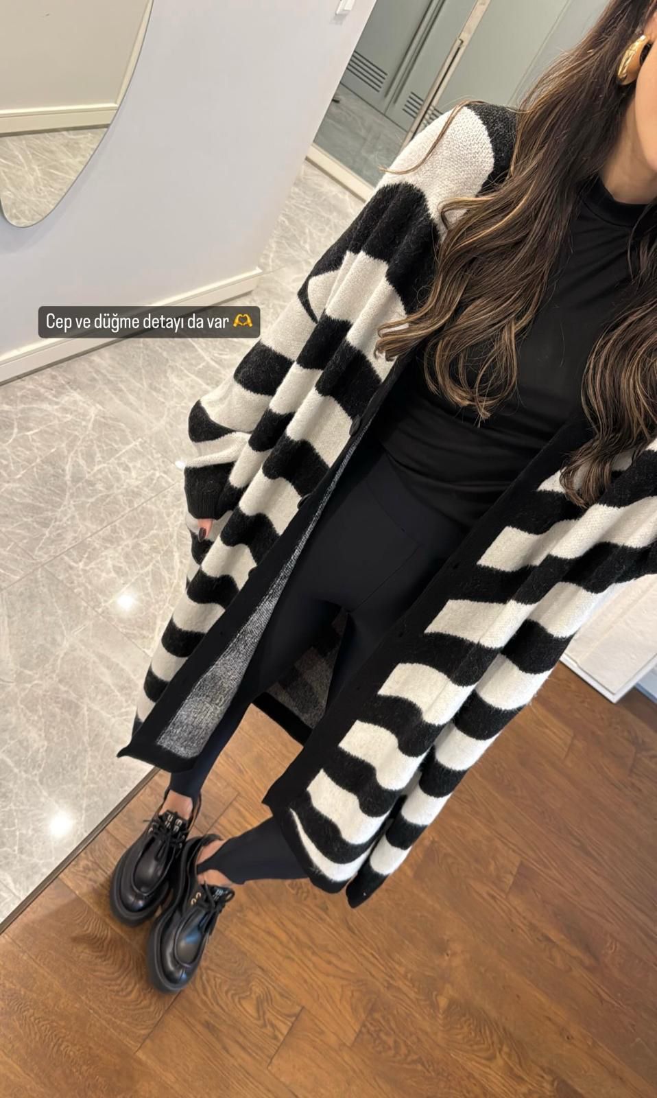 Stripped Cardigan