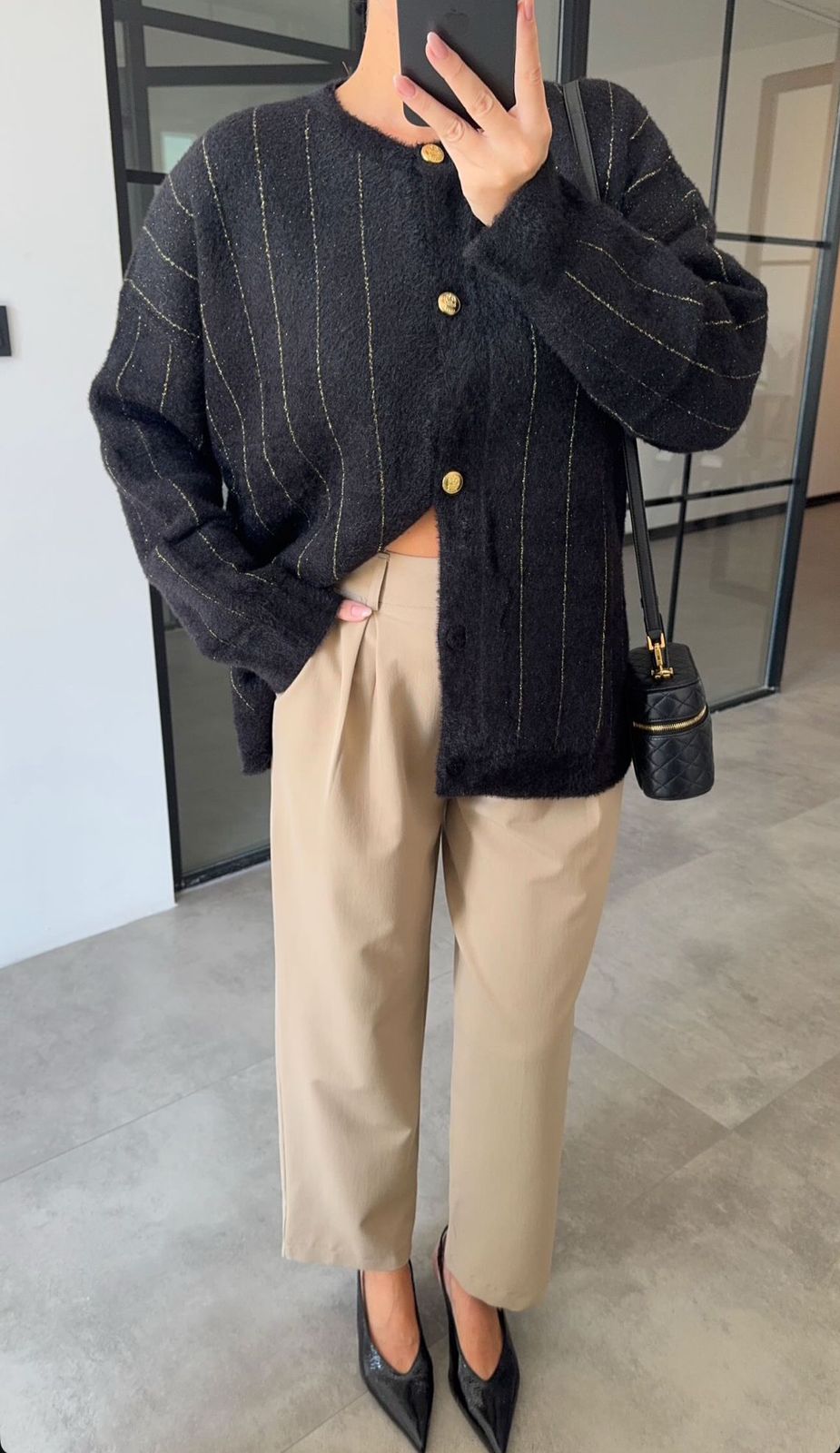 Gold Stripped Black