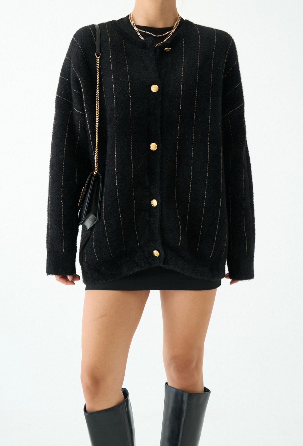 Gold Stripped Black