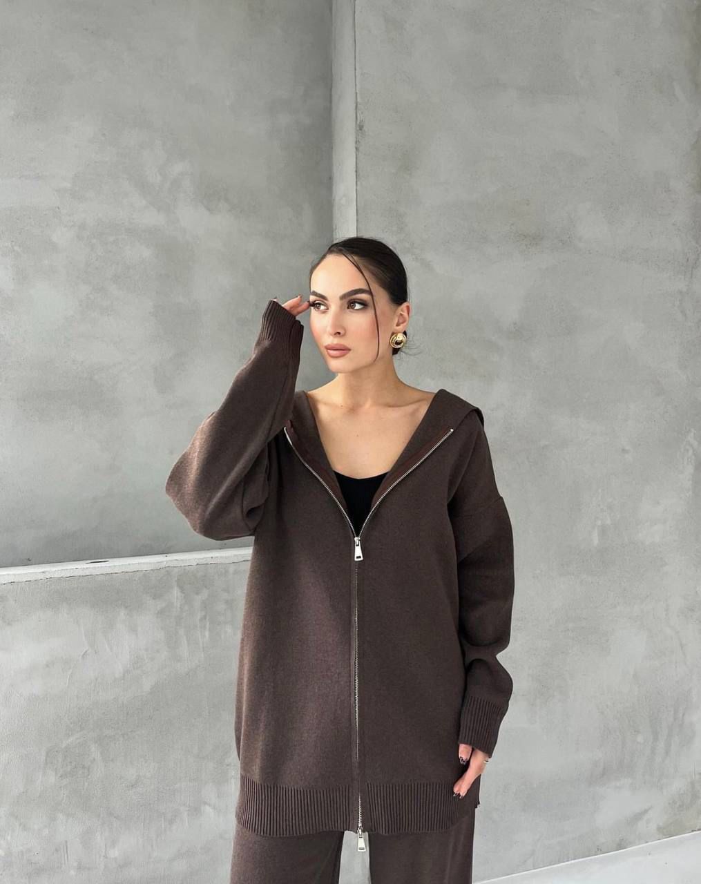 Brown Zipper Set