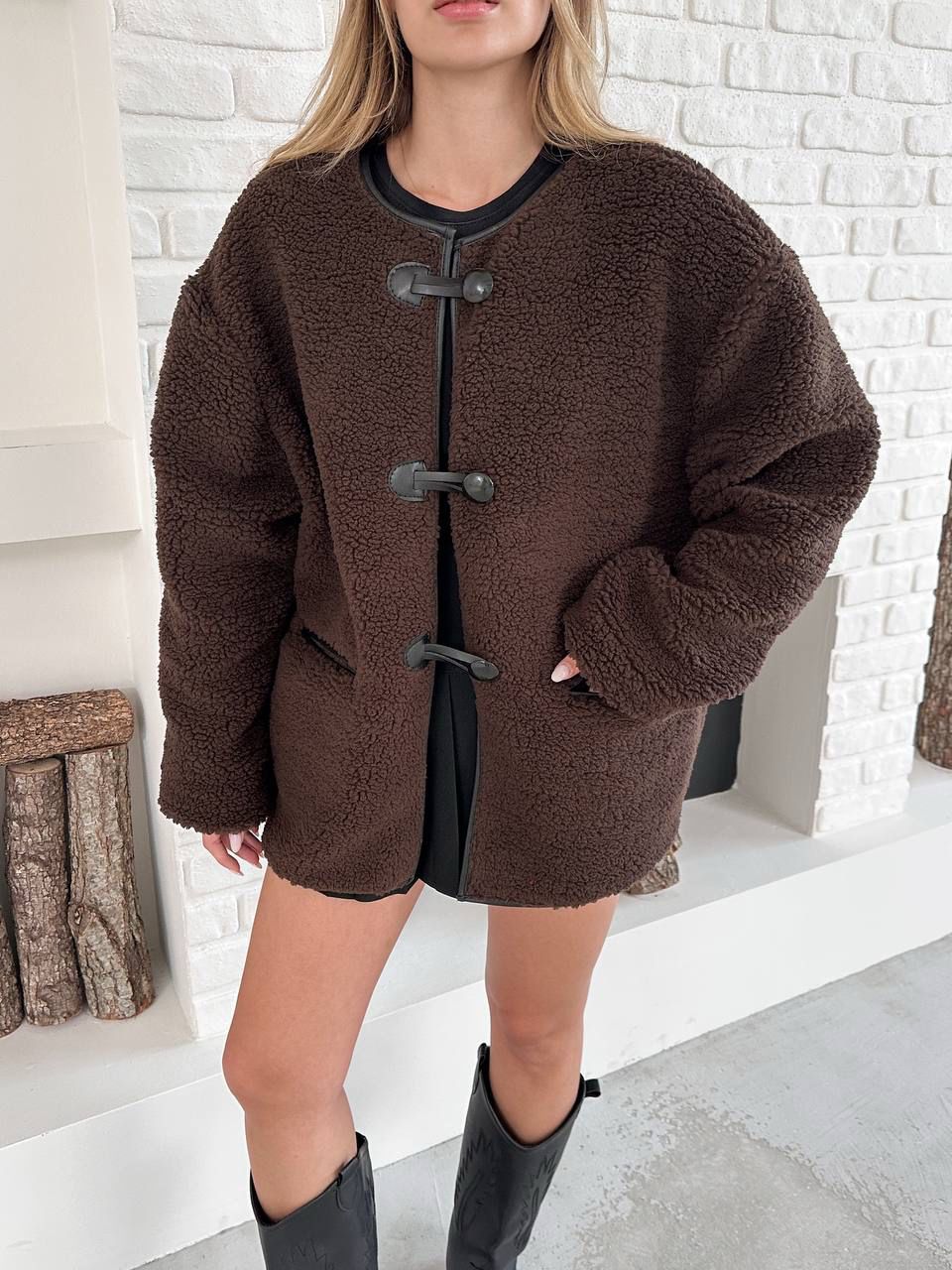 Jacket Teddy Brown