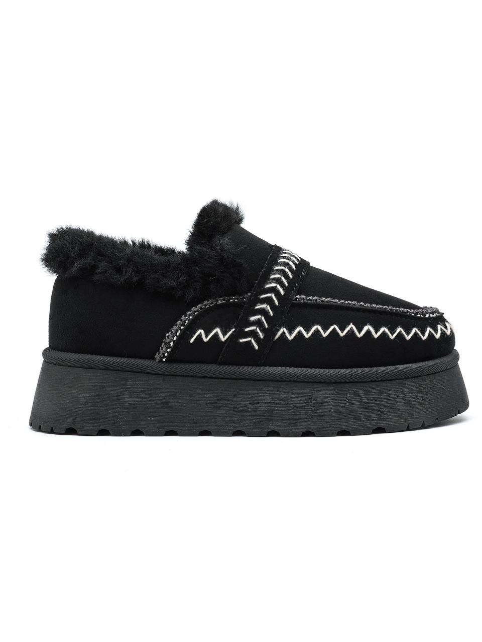 Chuncky Suede Shoes Black