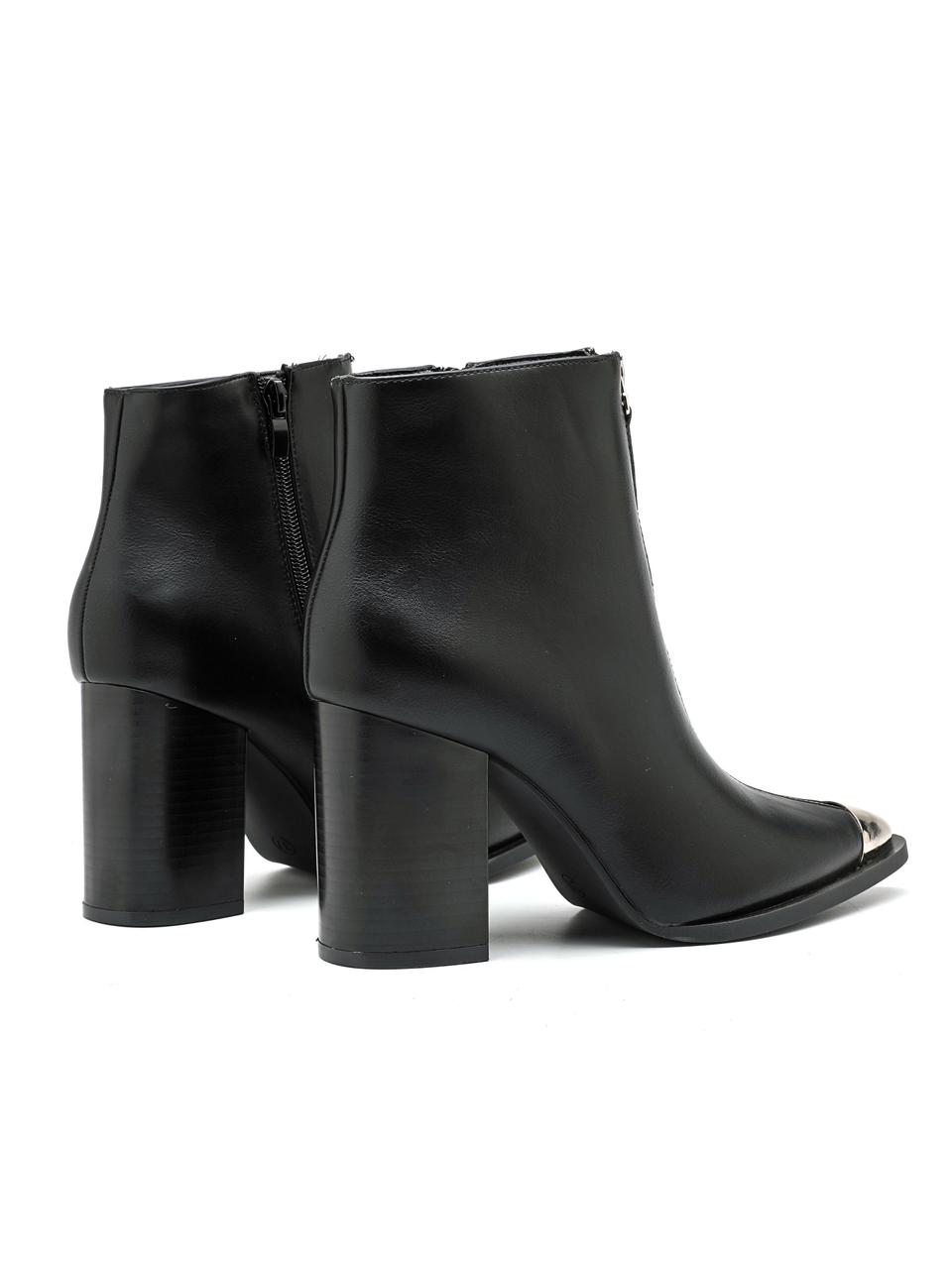 Half Boots Zipper Black