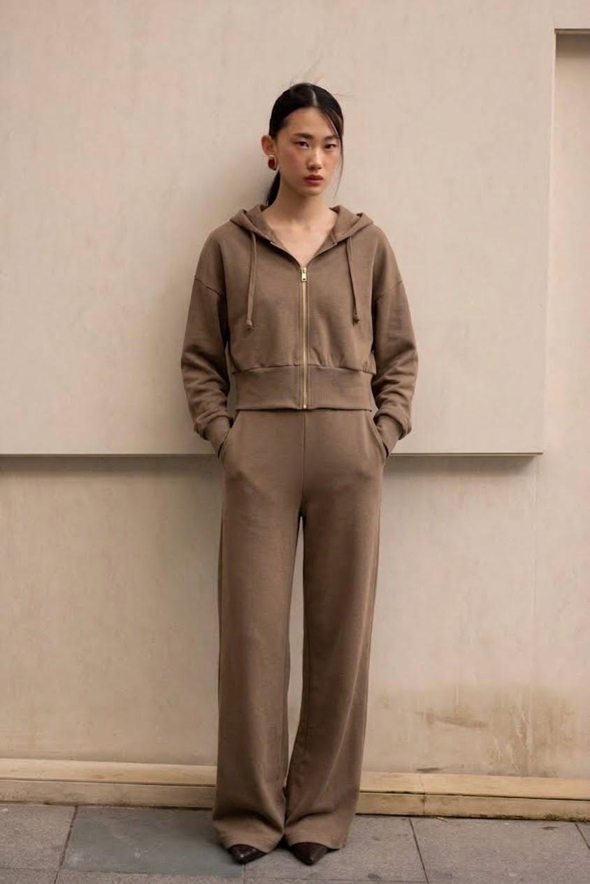 Set cafe plain zipper
