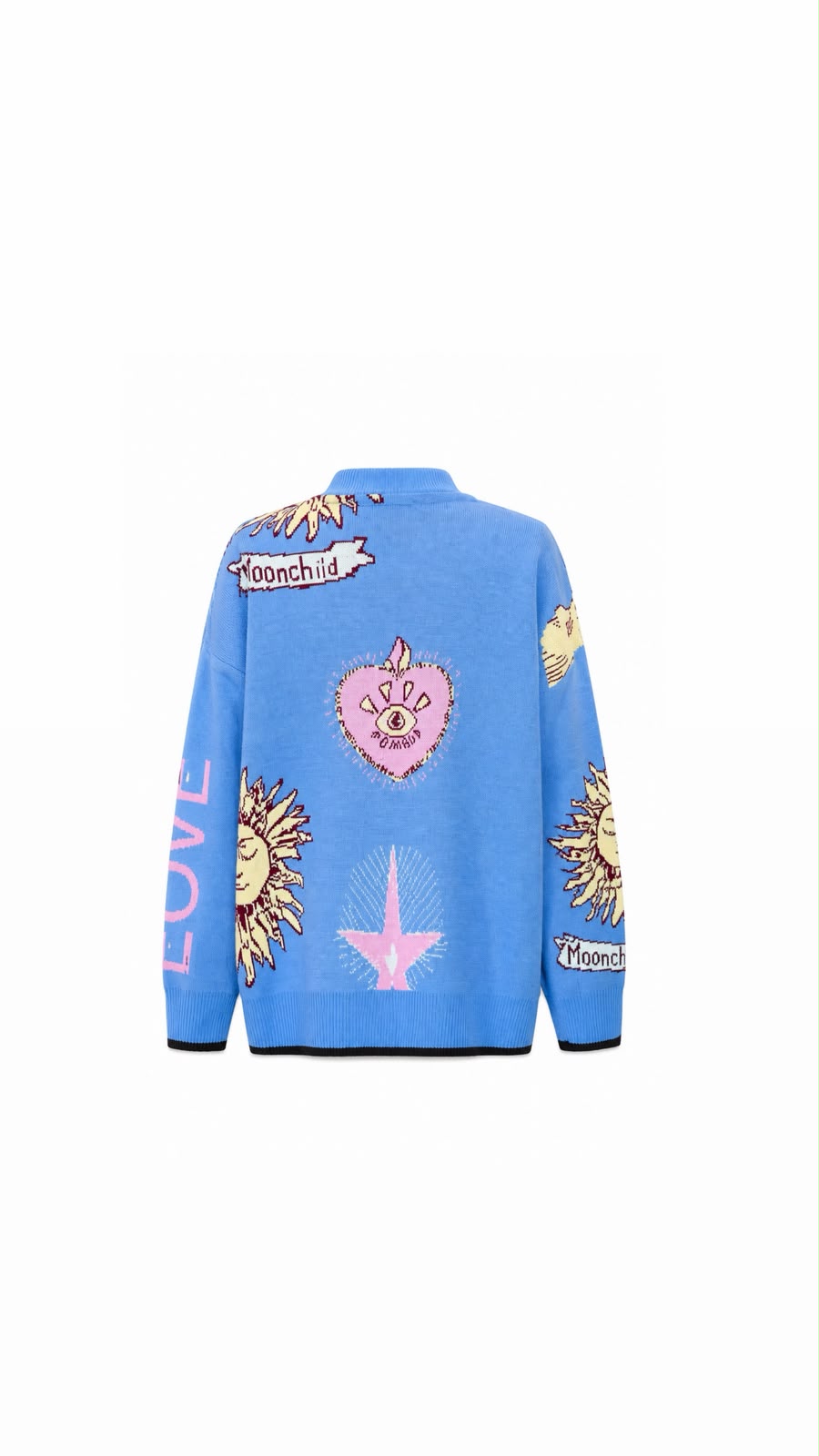 Cardigan pattern moonchild blue