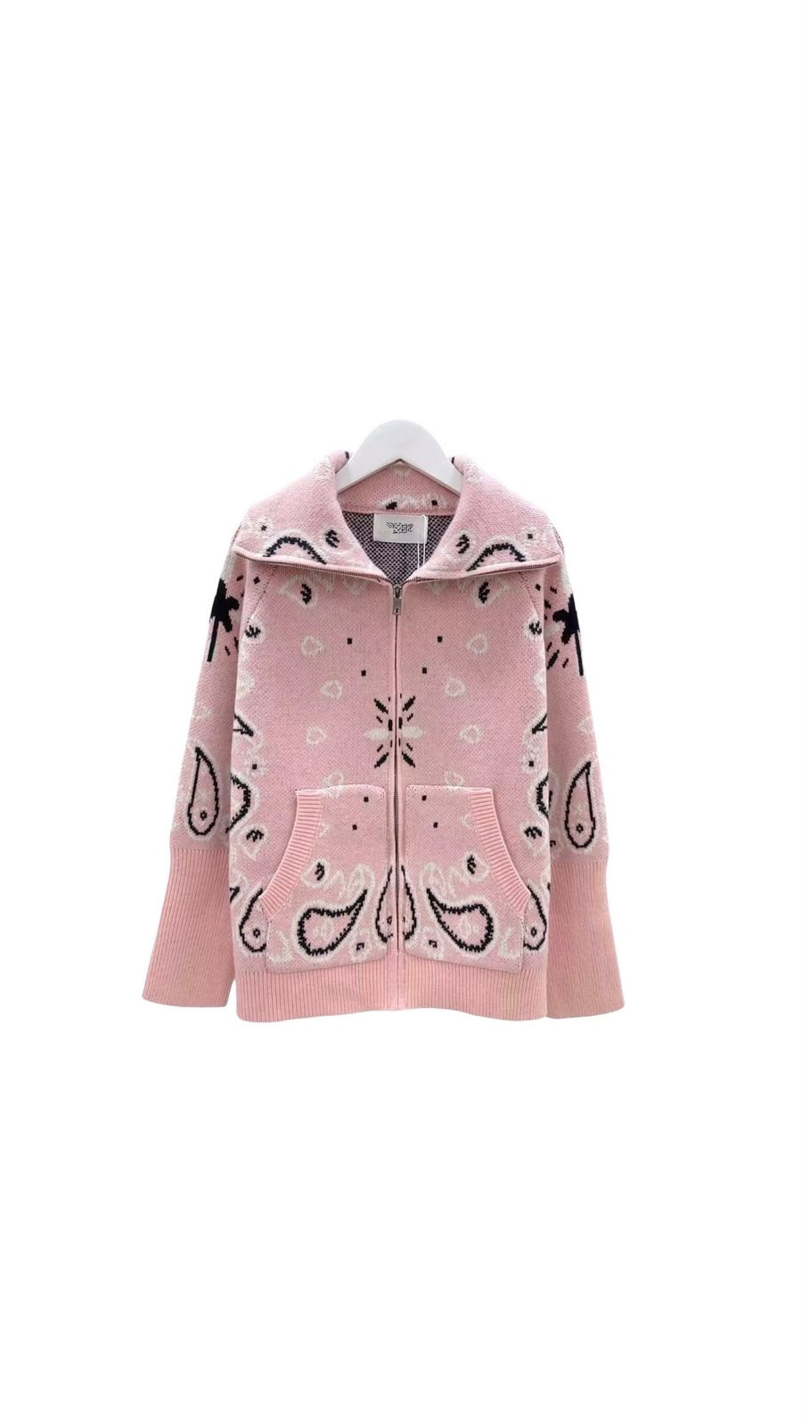 Bandana zipper rose light