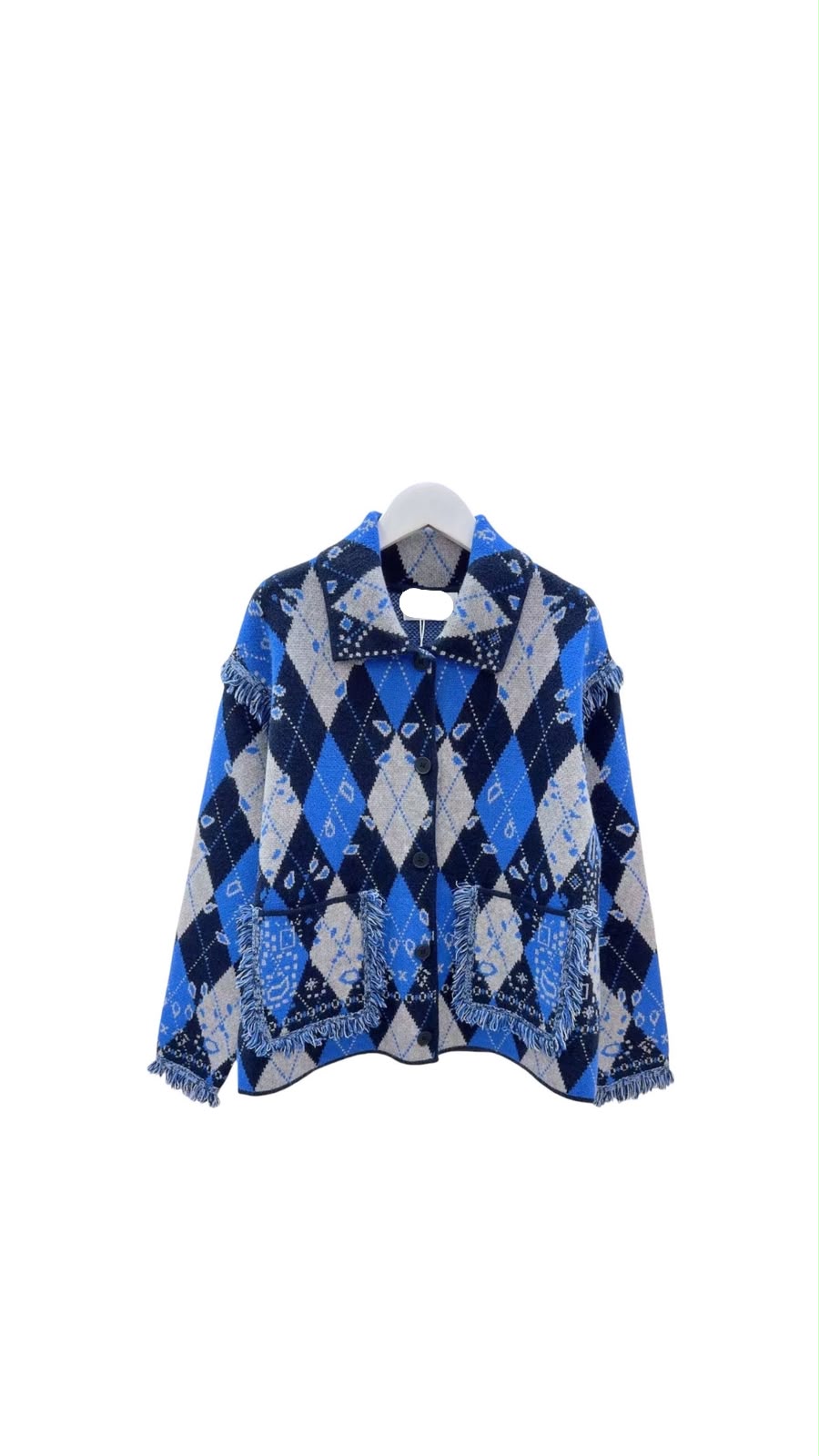 Bandana argyle blue navy
