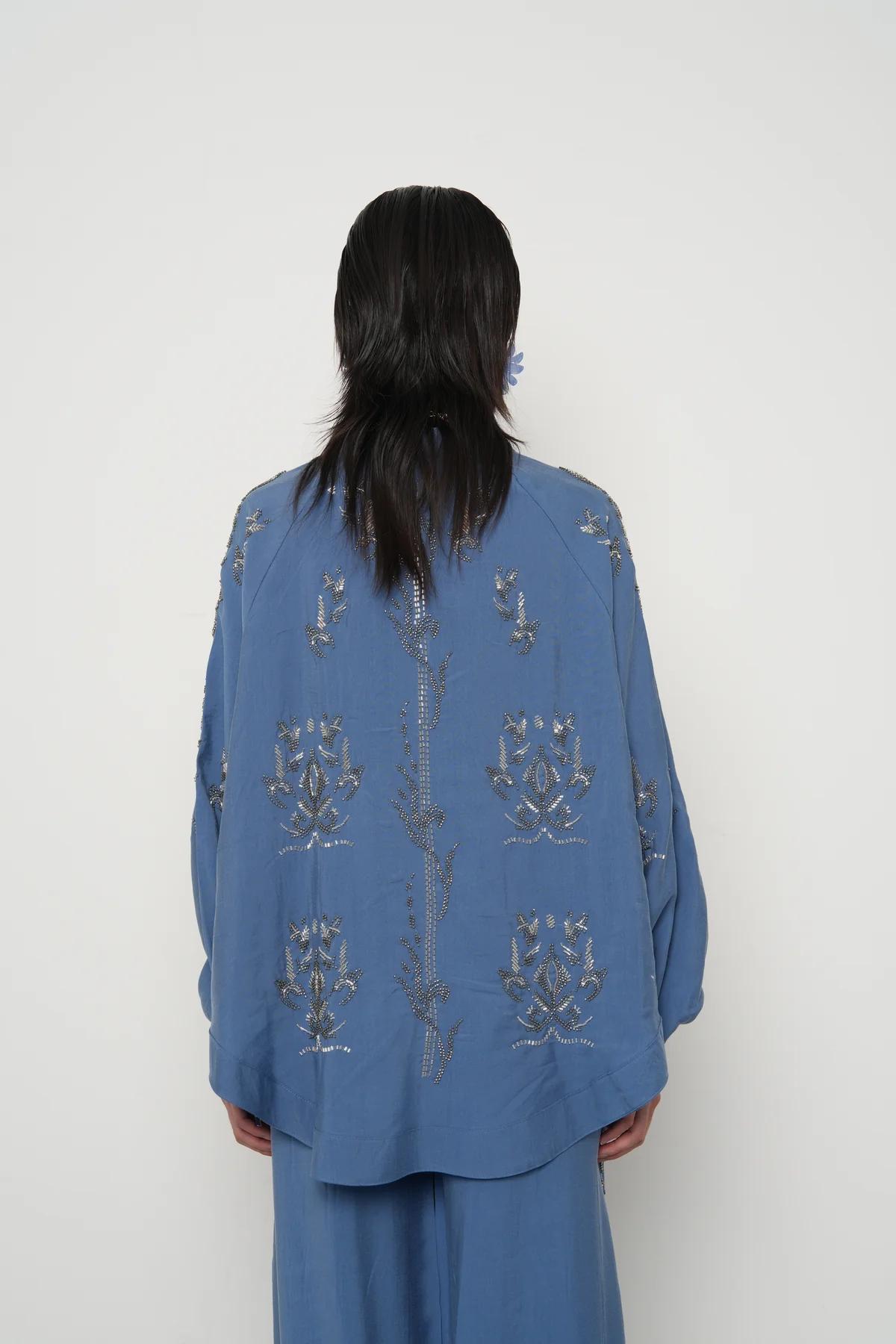 Set Embroidery Blue