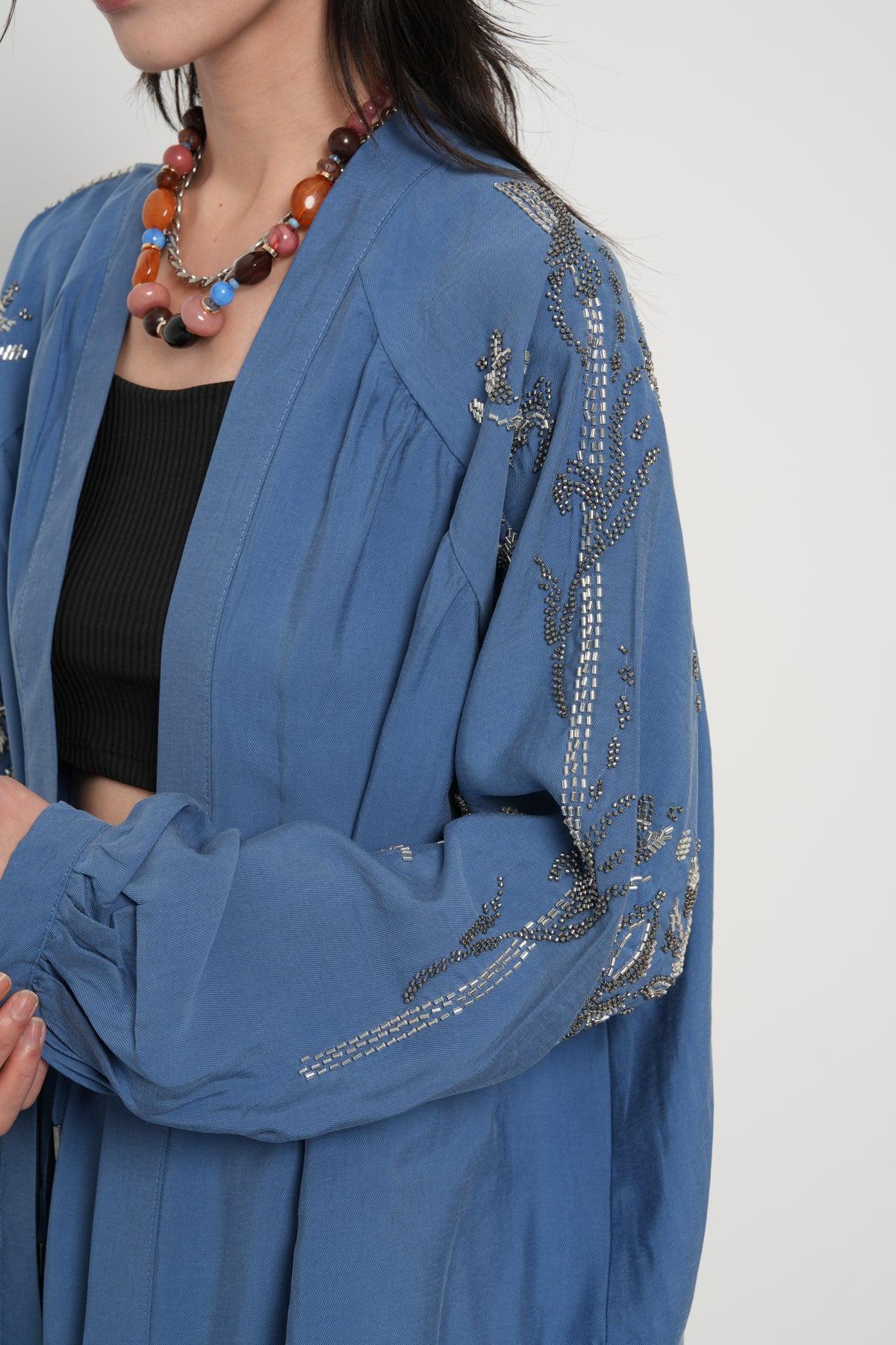 Set Embroidery Blue
