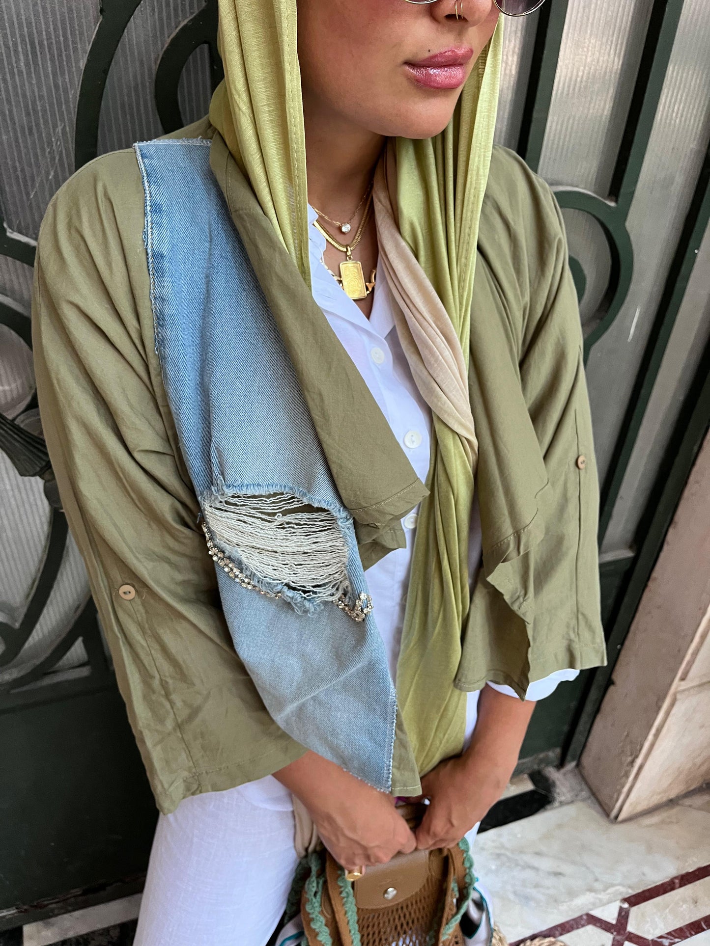 Jacket Light Olive x Denim