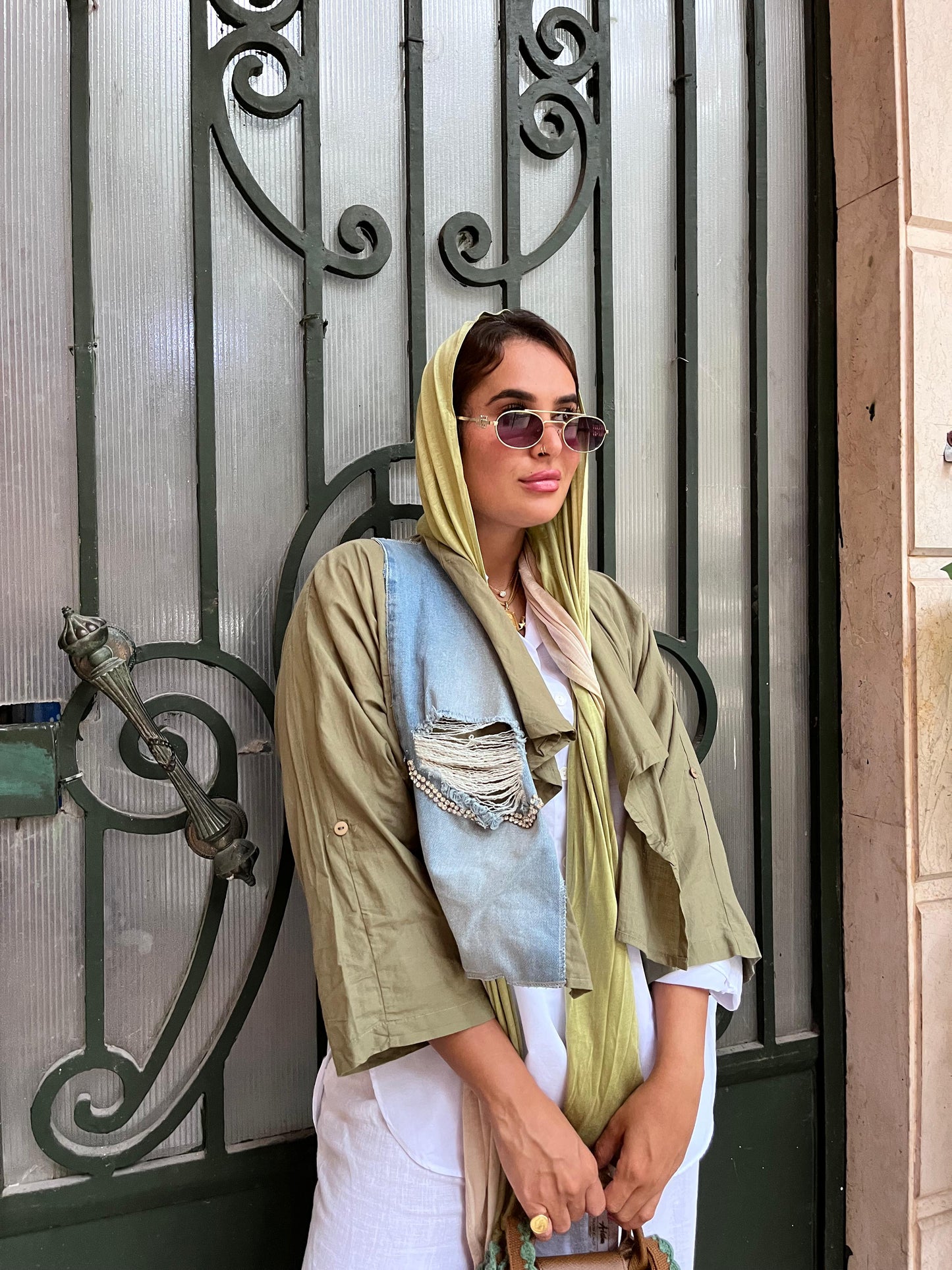 Jacket Light Olive x Denim