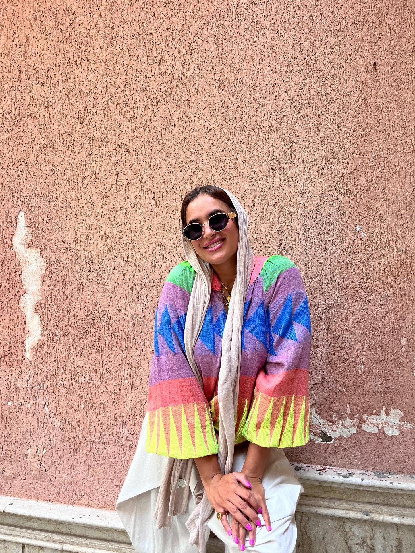 Shirt Multicolor Embroidery