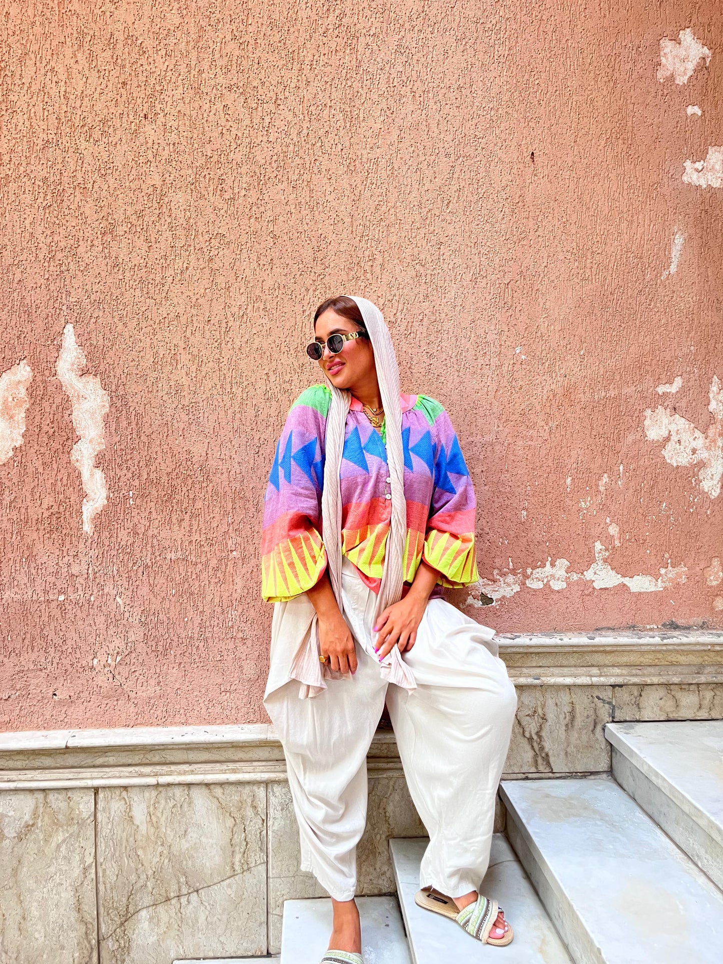 Shirt Multicolor Embroidery