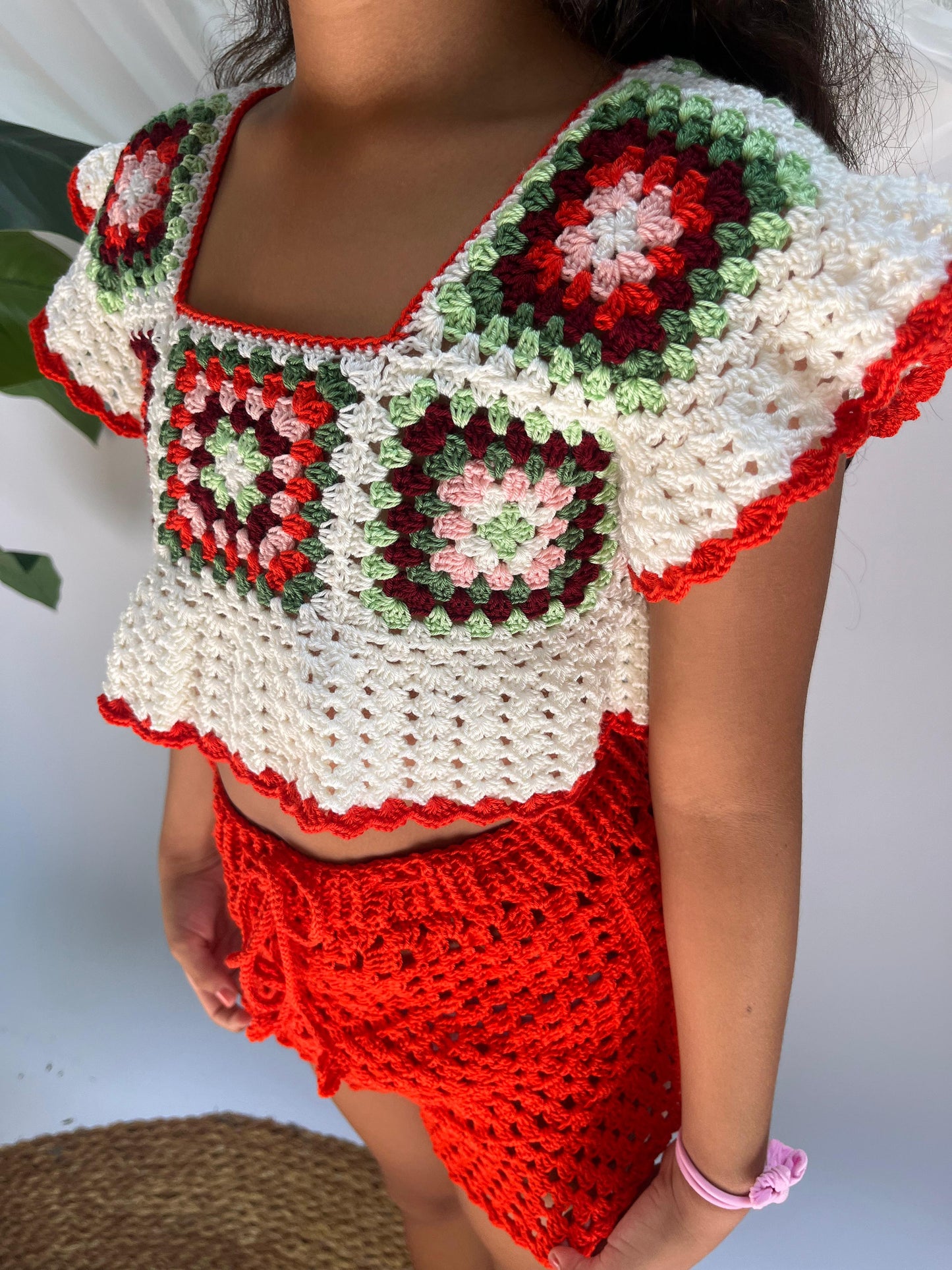 Orange Crochet Set