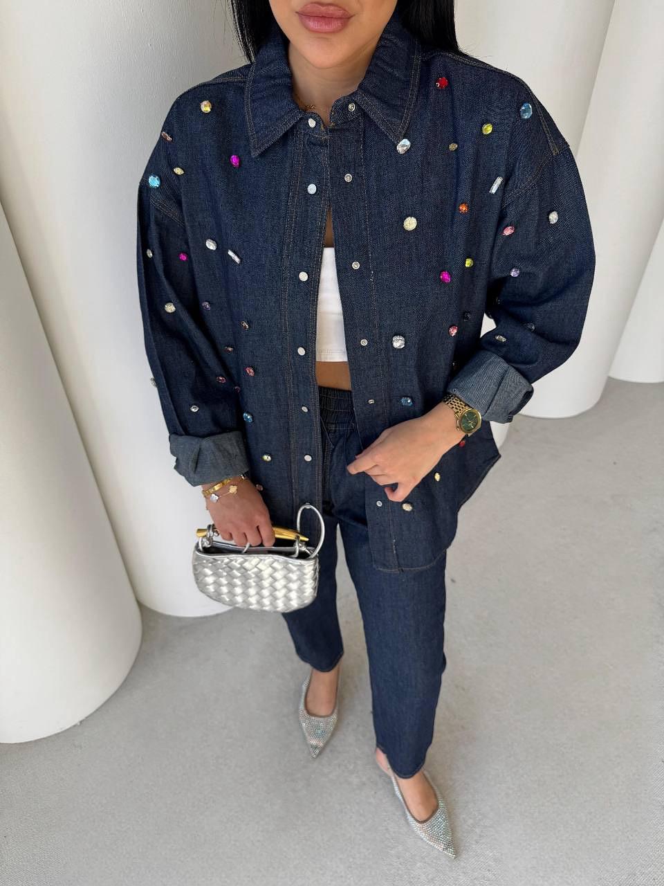 Set Denim Studs