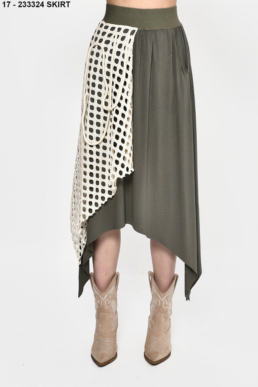 Skirt Olive x Crochet