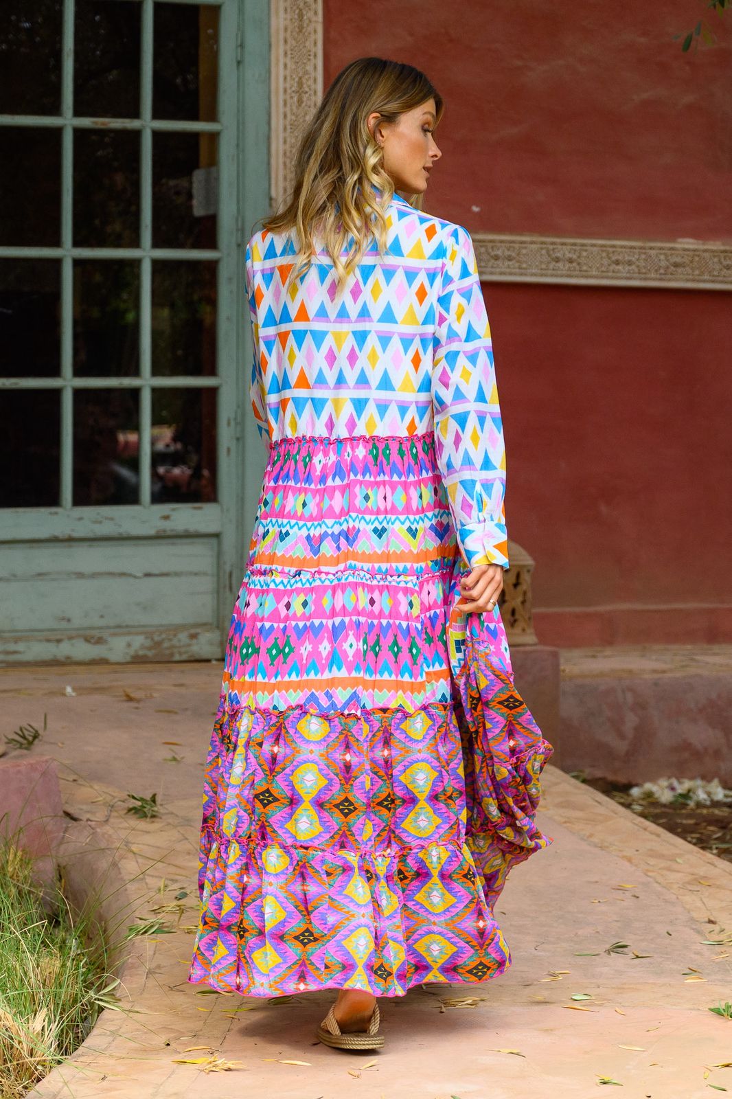 Dress G&S Pattern Blue