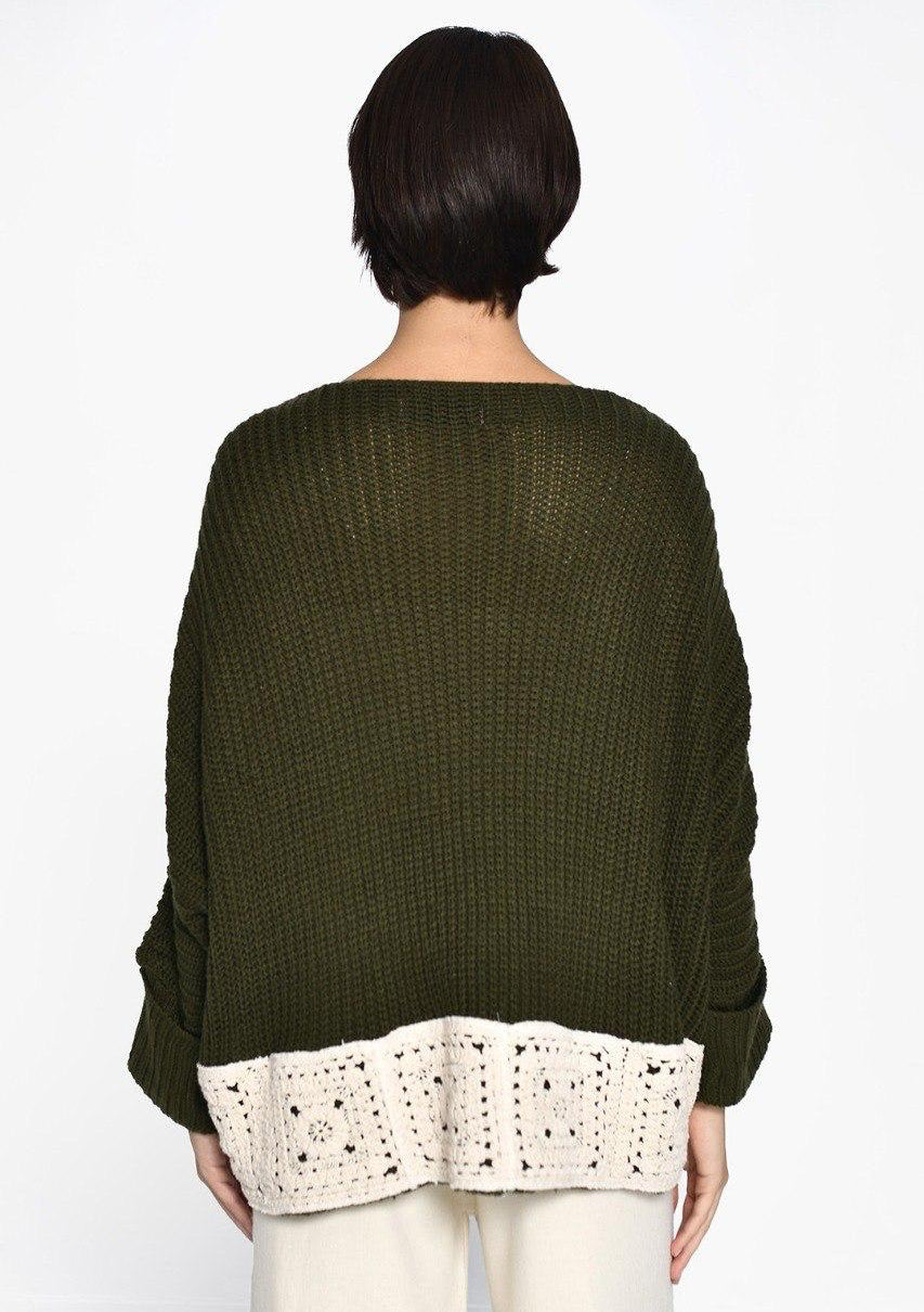 Cardigan Olive Crochet